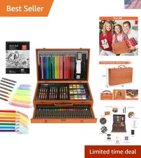 Art Set, 141-Piece Deluxe Art Supplies Kit with Crayons, Colored Pencils