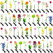 50PC MIXED Bean Sprout Hair Clips Pack Little 1 Count Pack of 50 , Mixed