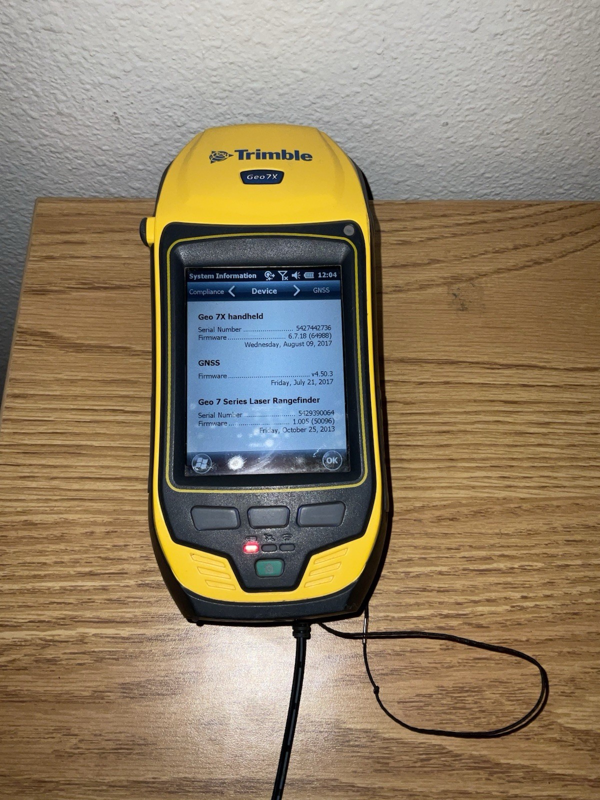 Trimble Geo 7X GNSS GPS w/ Laser Rangefinder No Software