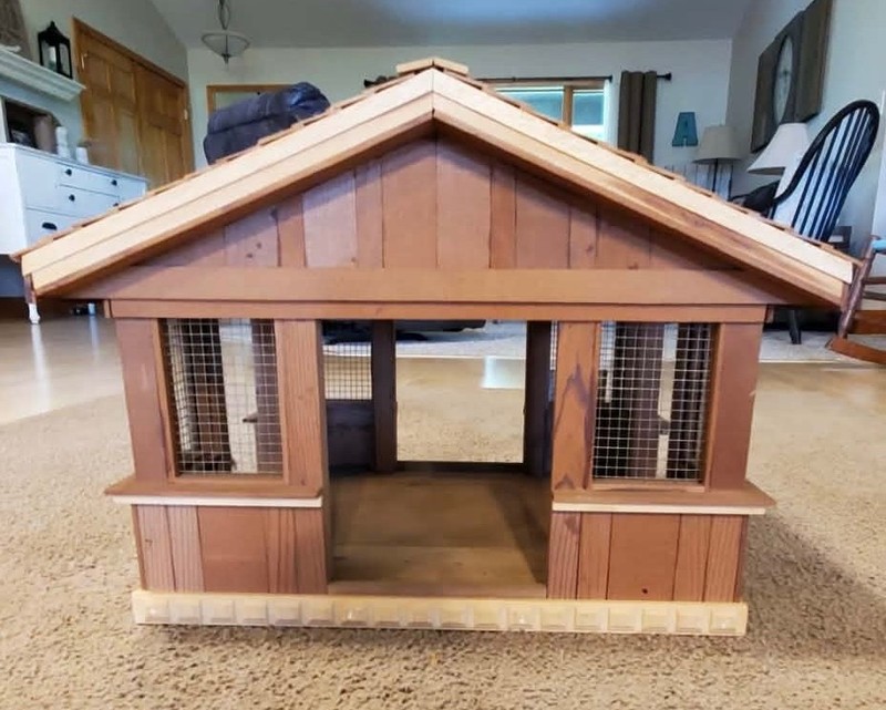 Handcrafted Large Wooden Birdhouse 