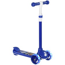 Trottinette enfant 3 Roues Lumineuses LED Hauteur Guidon Bleu AIYAPLAY