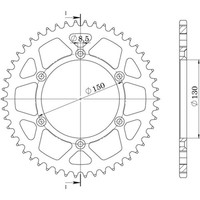 Zahnrad Aluminium P520 - Z43 (DIS.13323) Yamaha 250 Wr R 08/16