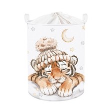 Sleeping Animal Baby Laundry Hamper Kid Storage Basket Boys Girls Gift Toy Bo...