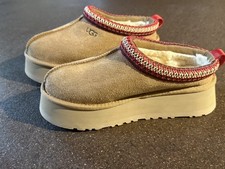 Tasman Chestnut Classic Wool Slipper Suede Platformed