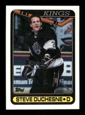  Steve Duchesne 28 Kings Hockey 90 Topps 86 Sports Trading Card 