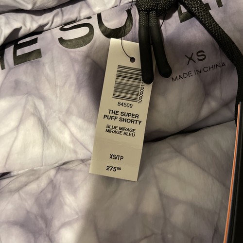 Aritzia The Super Puff Shorty Down Jacket Women's Size XS, Blue Mirage *New - Picture 4 of 5