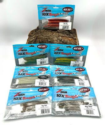 Z Man 4'' Big TRD 10,5cm 6g 10 Farben Gummiköder Ned Rig Finesse Wurm Auftreibend