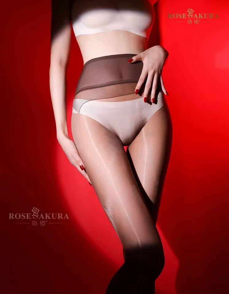 5DEN Nahtlose Strumpfhose S/M Nylon60,5 Spandex 39,5%Transparent Nylons Schoko - Bild 3 von 4