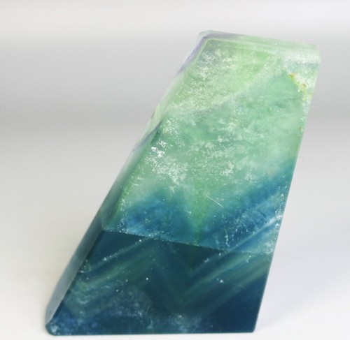 Natural Colourful Stripe Fluorite Stone Quartz Crystal Up stand Reiki Healing