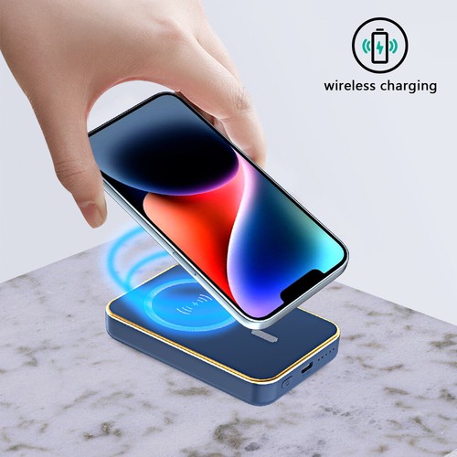 1000000mAh Magnetic Mini Power Bank Backup Fast Portable Charger Fr iPhone 15 14 - Picture 26 of 68