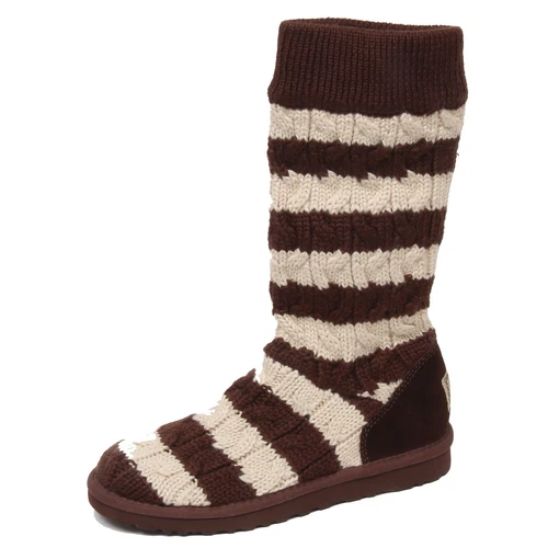 F0238 (NO BOX) stivale donna brown/ivory UGG scarpe wool/suede boot shoe woman
