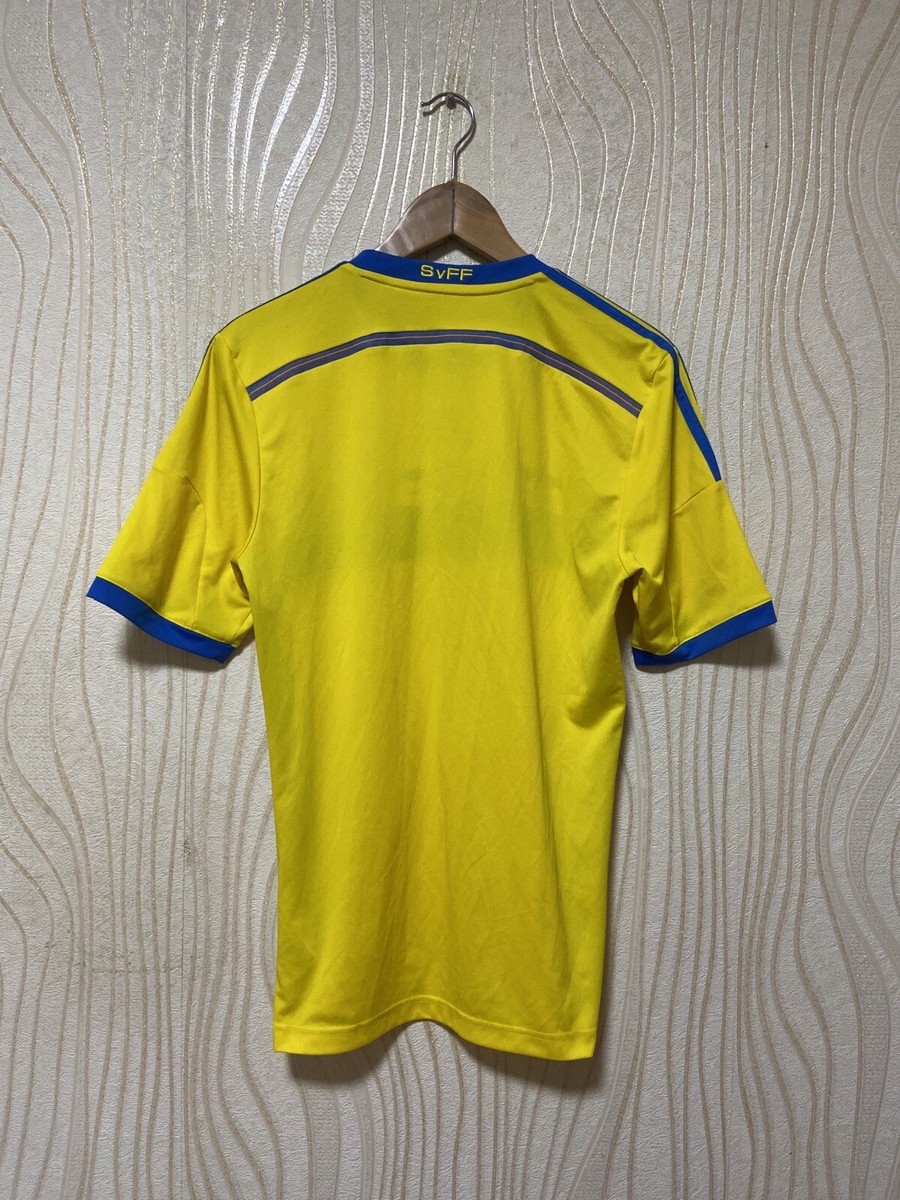 SWEDEN 2014 2015 HOME FOOTBALL SHIRT SOCCER JERSEY ADIDAS G91580