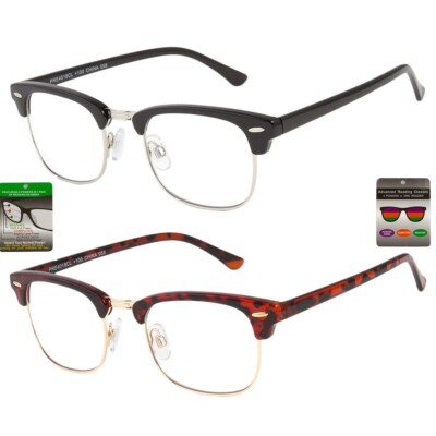 reading glasses clear on top no line