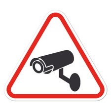Warning Security Camera, Vinyl Decal Sticker, Indoor Outdoor, 3 Sizes, 8619