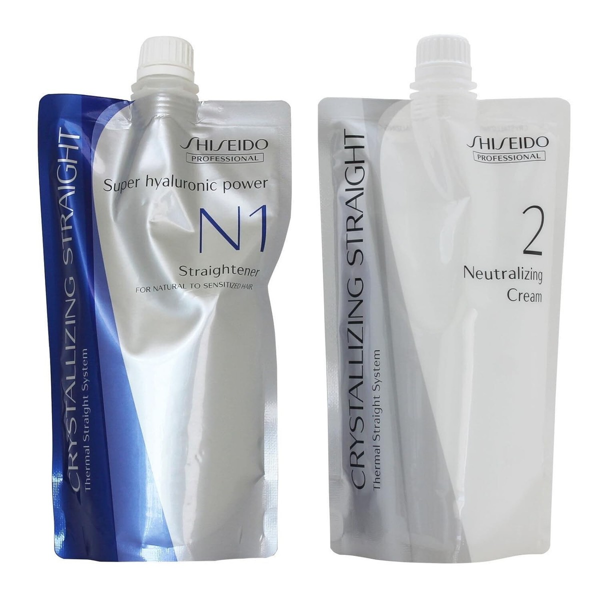 SHISEIDO SLEEKLINER トリートメント 1 & 2 セット N1+2 Shiseido Crystallizing Straight Hair Straightener