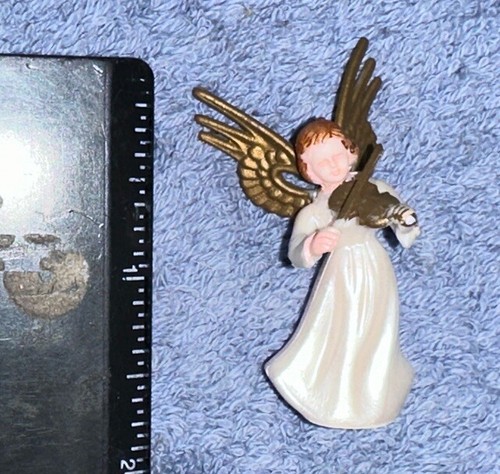 Vintage Miniatur Kunststoff Engel Geige spielen - Bild 7 von 8
