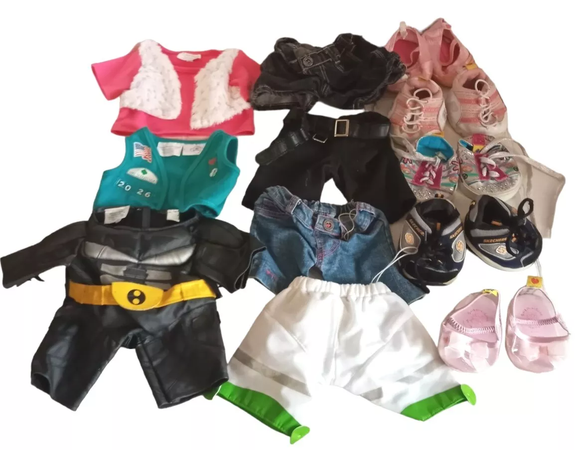 Build A Bear Clothing and Shoes Lot Skechers, Batman, Girls Scouts