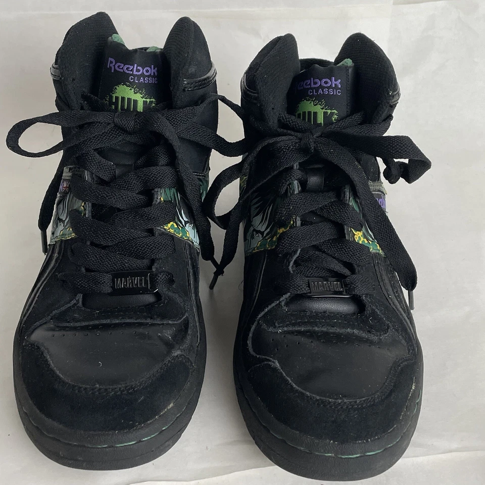 Tênis REEBOK HULK MARVEL masculino tamanho 6 tênis de cano alto tênis basquete - Imagem 2 de 4