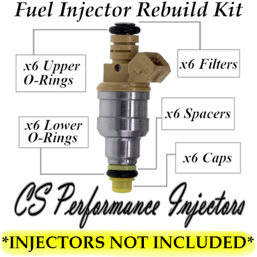 Bosch 0280150749 Fuel Injectors Rebuild Kit for Volvo 740 940 2.3L