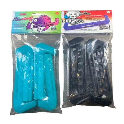 LOT OF 2 Guardog Adjustable Skate Blade Guards 1x Blue ChameleonZ 1x Black