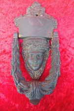 schöner , alter Türklopfer , figürlich , Bronze , Jugendstil