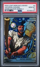 Jackson Chourio PSA 10 Rookie GEM MINT 2024 Leaf Anime Nation #AN2B-9 Silver /99