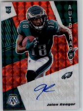 2020 Panini Mosaic Rookie Autographs Mosaic Choice Fusion Red Jalen Reagor Auto