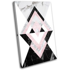 Geometric Office Modern Abstract SINGLE CANVAS WALL ART Picture Print