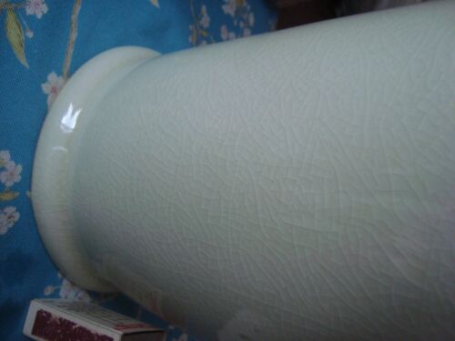Chinese Celadon Crackle Glazed Terracotta Vase ~ 17.7in / 44.5cm Tall ~ Elegant - Picture 5 of 10
