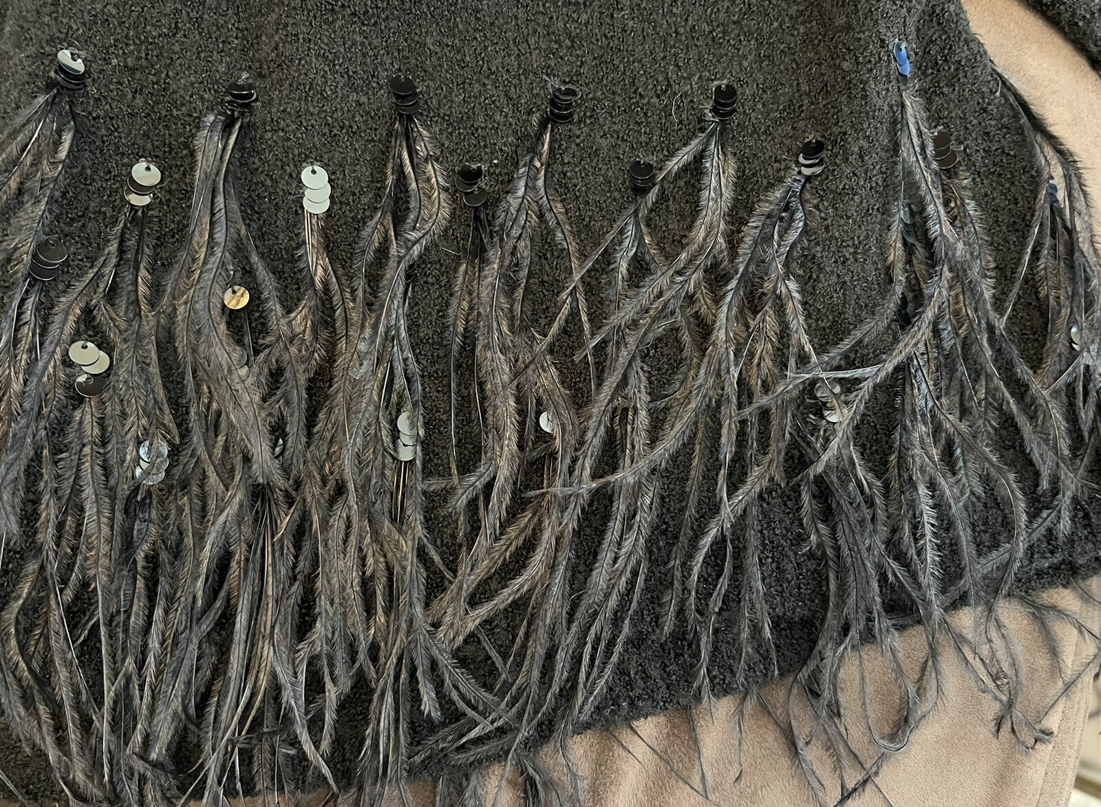 CHICOS Black Wool Blend Single Button Cardigan Se… - image 7