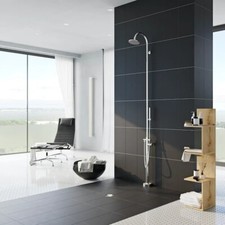 Brand New Gerassi Full Freestanding Thermostatic Shower Tower With Handset & Hos