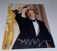 Jeff Bridges Signed Autograph 11x14 Photo Big Lebowski Oscars Academy Award BAS