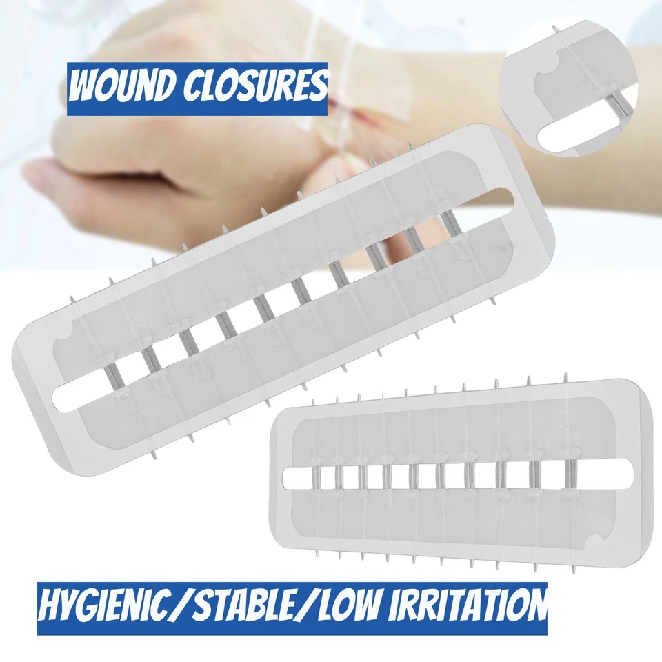 Stab Wound 英語　3枚セット 10pcs Emergency Wound Closures Surgical Laceration Repair