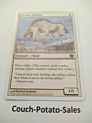 MTG Tundra Wolves Eighth Edition 54 Regular Common - Premium NOS
