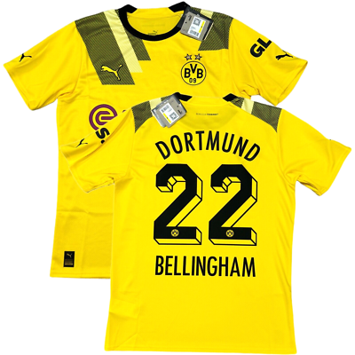 ボルシア・ドルトムント ユニフォーム Bellingham 22番プーマ 2022/23 Dortmund Home Cup Jersey #22 Bellingham Medium Puma Soccer