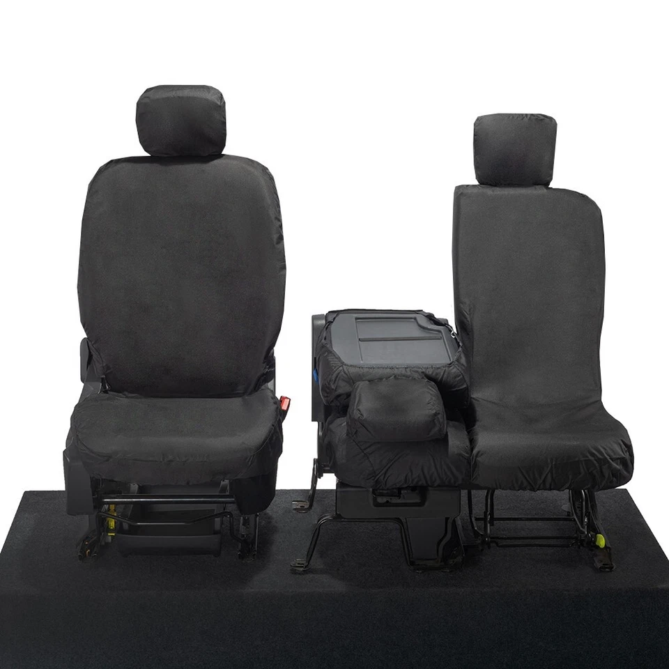 FUNDAS ASIENTO DELANTERAS PEUGEOT PARTNER 2018 EN ADELANTE A MEDIDA E IMPERMEABLES NEGRAS 403 Foto 4 de 4