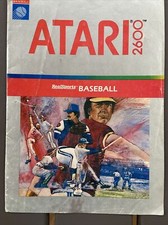 1982 Atari 2600 Real Sports Baseball Game Manual
