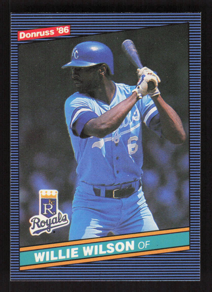 1986 Donruss #175 Willie Wilson Kansas City Royals