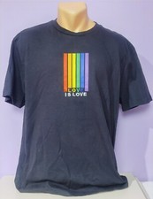 Love Is Love LGBT Rainbow Shirt Nutmeg Large