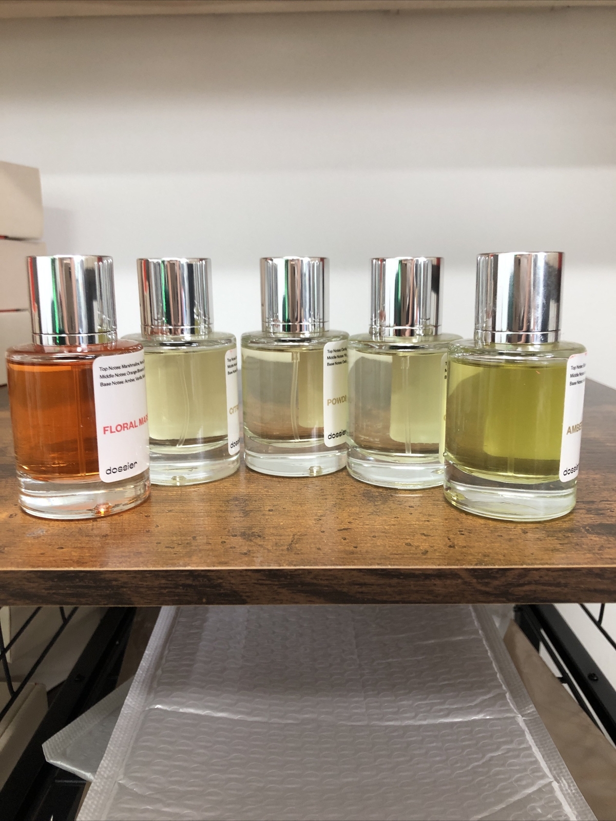 Dossier Bundle Of 5 Perfumes Floral Marshmallows And Mix New Each 50 Ml