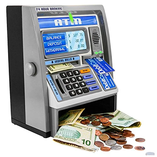 Ben Franklin Toys Kids Talking ATM Machine Savings Piggy Bank with