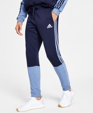 adidas Men's Blue Essentials M lange French-Terry Joggers M