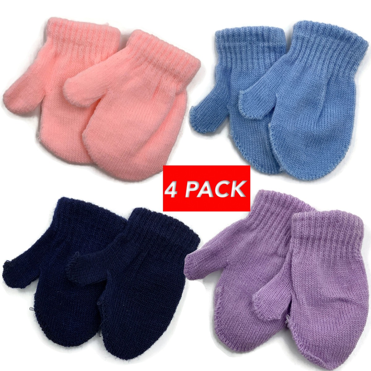 Hand Gloves Mittens For Newborn Baby Boy Pairs Assorted Soft