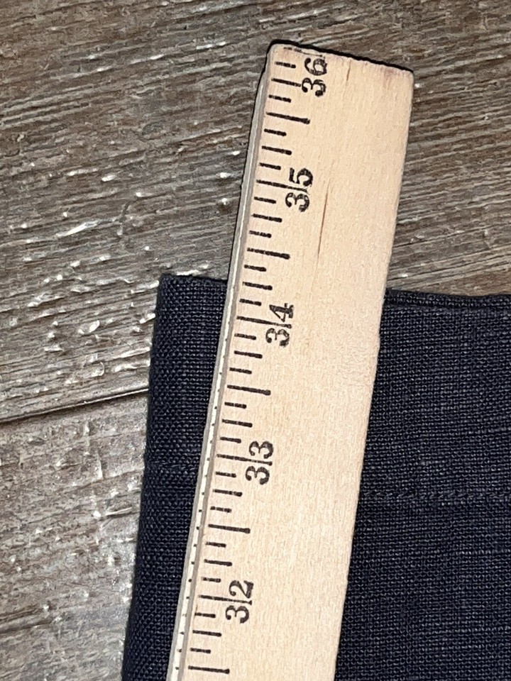 Vintage Polo Ralph Lauren Pants Mens 34x34 Navy Blue Linen Pleated