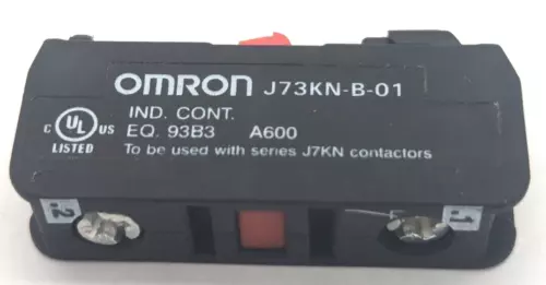3x Omron auxiliary contact blocks J73KN-B-01 auxiliary contact blocks