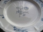 2 Preowned Brick Oven Stoneware 11” Jardin Bleu Blue Flowers Dinner Plates Chip — photo 2
