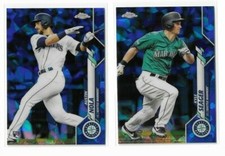 Austin Nola Kyle Seager 2020 Topps Chrome Sapphire Edition Refractor Lot