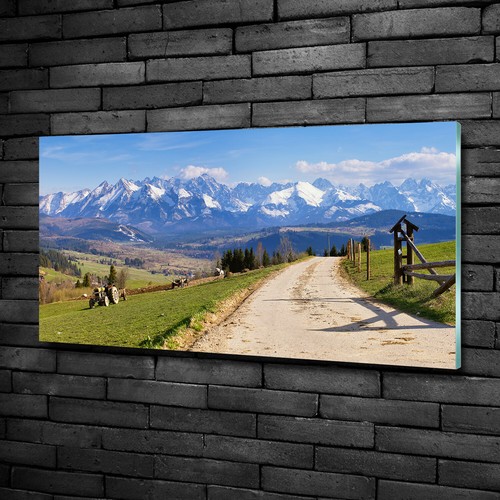 Image sur verre Tableau Désert paysage jaune