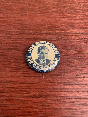 1936 Joe Monaghan for U.S. Senate 1'' litho Montana MT campaign button B