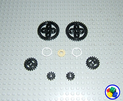 LEGO NXT Lot of 9 Gears and bands - EXCLNT 8547 Mindstorms 8527
